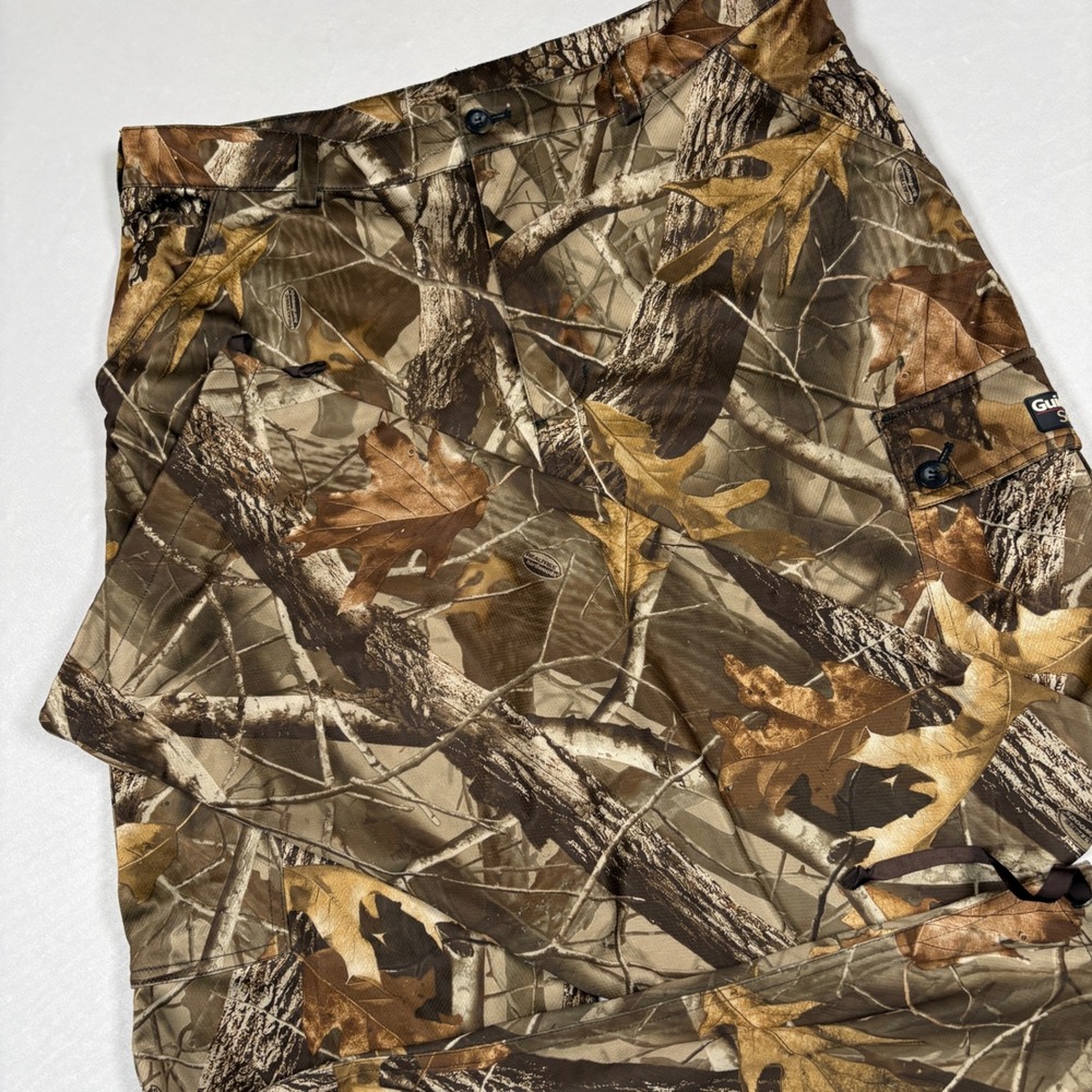 Guide Series Realtree Hardwoods Camo Cargo Pants Mens Large L Polyester Hunting